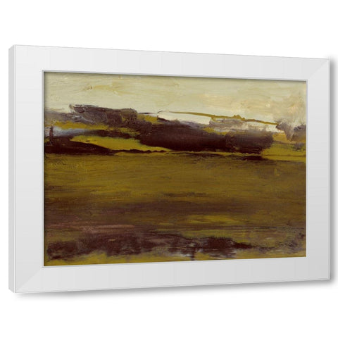 Milieu III White Modern Wood Framed Art Print by Gordon, Sharon