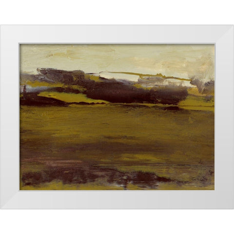 Milieu III White Modern Wood Framed Art Print by Gordon, Sharon