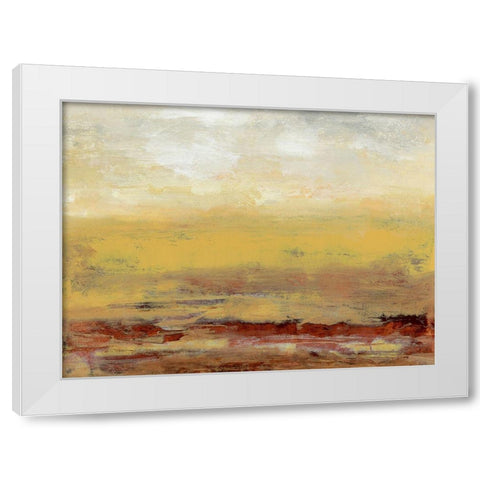 Milieu IV White Modern Wood Framed Art Print by Gordon, Sharon