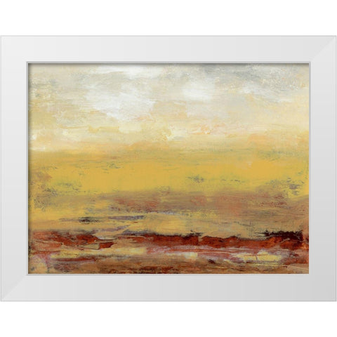 Milieu IV White Modern Wood Framed Art Print by Gordon, Sharon