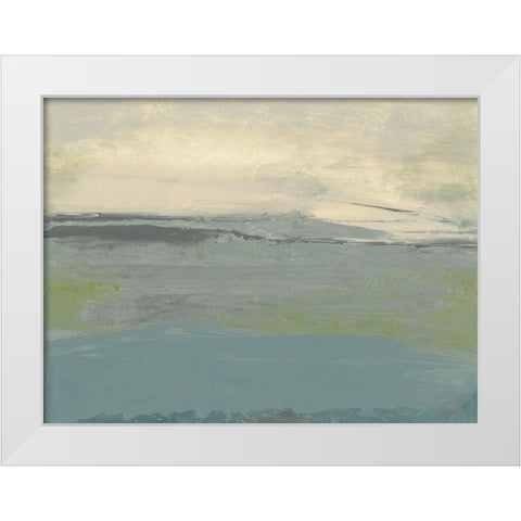 Milieu V White Modern Wood Framed Art Print by Gordon, Sharon