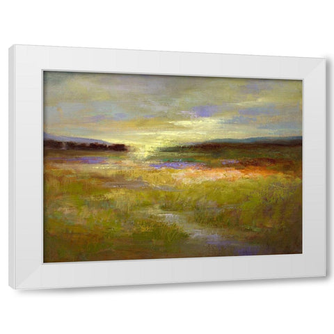 Light Across the Meadow II White Modern Wood Framed Art Print by Finch, Sheila