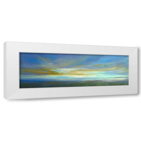 Kiss of Light II White Modern Wood Framed Art Print by Finch, Sheila