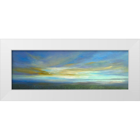Kiss of Light II White Modern Wood Framed Art Print by Finch, Sheila