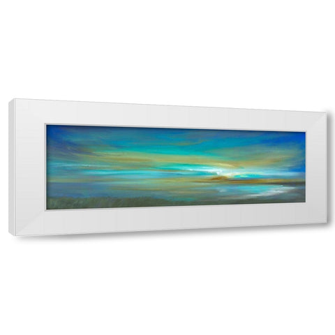 Kiss of Light III White Modern Wood Framed Art Print by Finch, Sheila