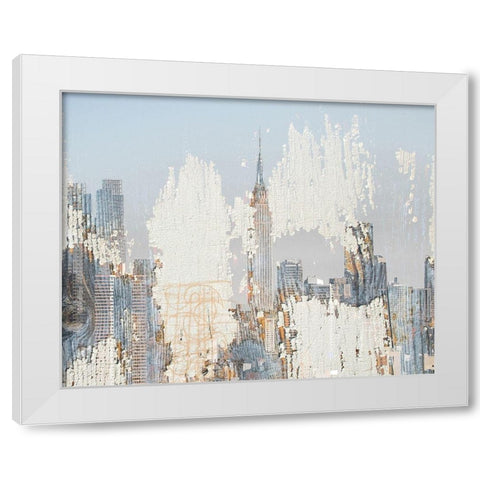 Textures of New York White Modern Wood Framed Art Print by Orlov, Irena