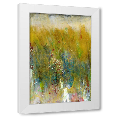 Field Impressions II White Modern Wood Framed Art Print by Bramma, Lila