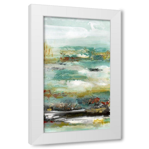 Emerald Vision II White Modern Wood Framed Art Print by Bramma, Lila