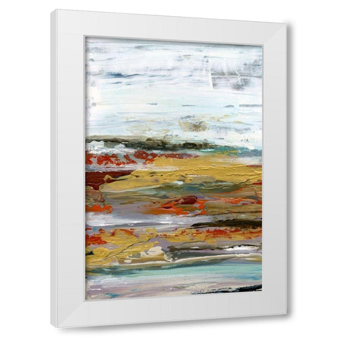 Marble Coast II White Modern Wood Framed Art Print by Bramma, Lila