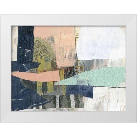 Pieces I White Modern Wood Framed Art Print by Goldberger, Jennifer