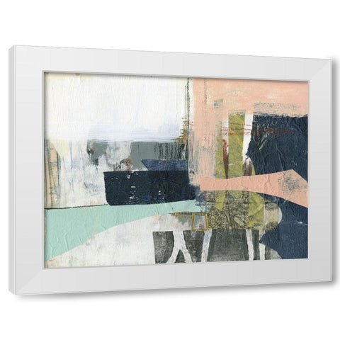 Pieces II White Modern Wood Framed Art Print by Goldberger, Jennifer