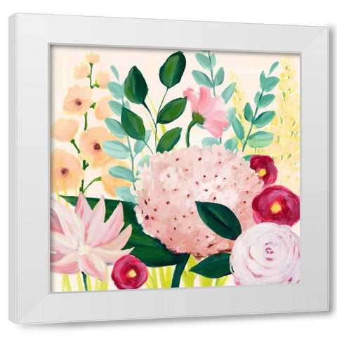Mothers Day Blooms I White Modern Wood Framed Art Print by Popp, Grace
