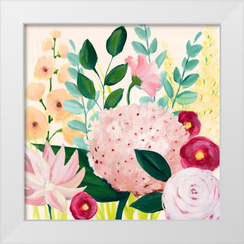 Mothers Day Blooms I White Modern Wood Framed Art Print by Popp, Grace