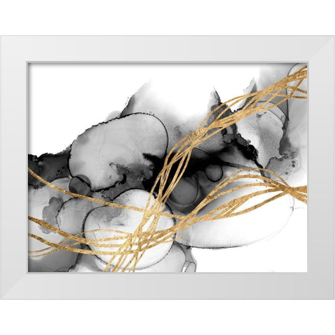 Matrix Undulation II White Modern Wood Framed Art Print by Goldberger, Jennifer