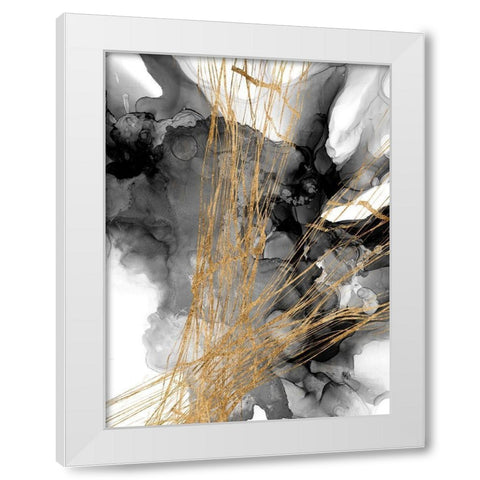 Webbing I White Modern Wood Framed Art Print by Goldberger, Jennifer