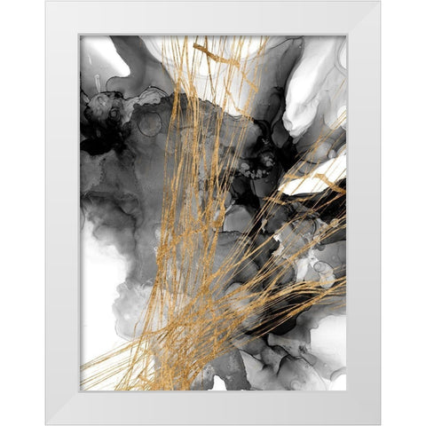 Webbing I White Modern Wood Framed Art Print by Goldberger, Jennifer
