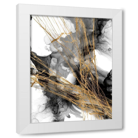 Webbing II White Modern Wood Framed Art Print by Goldberger, Jennifer