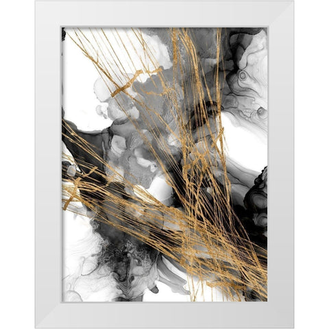 Webbing II White Modern Wood Framed Art Print by Goldberger, Jennifer