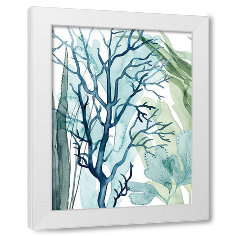 Sea Leaves I White Modern Wood Framed Art Print by Popp, Grace