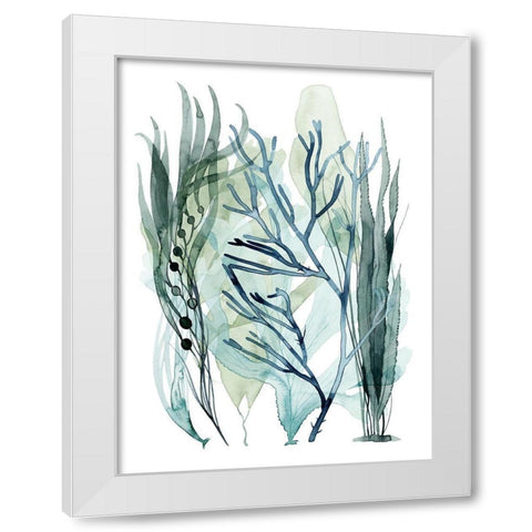 Sea Leaves III White Modern Wood Framed Art Print by Popp, Grace