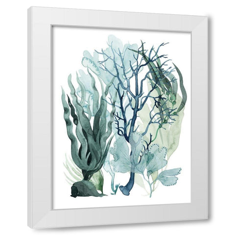 Sea Leaves IV White Modern Wood Framed Art Print by Popp, Grace