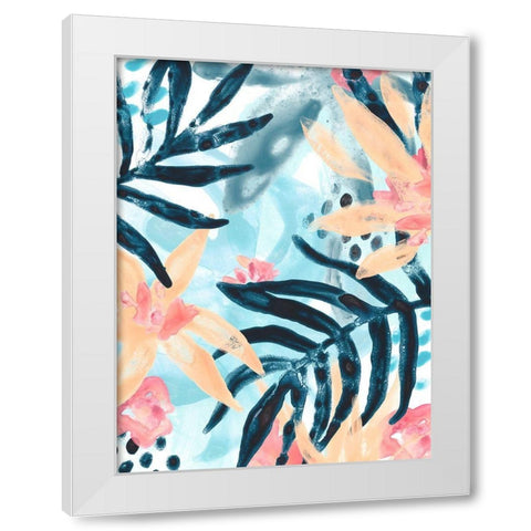 Island Intuition III White Modern Wood Framed Art Print by Vess, June Erica