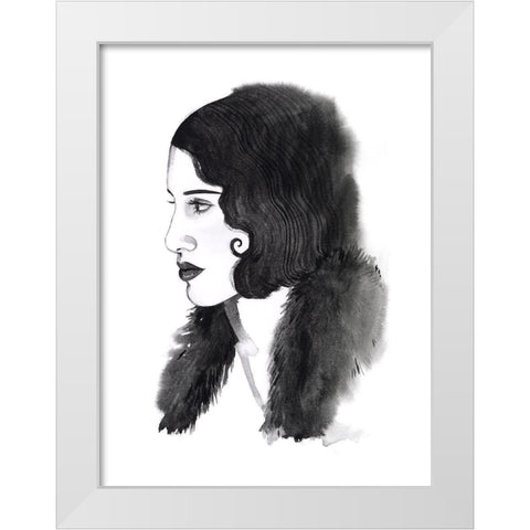 Gatsby Girl II White Modern Wood Framed Art Print by Popp, Grace