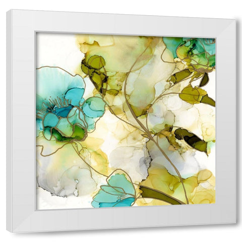 Flower Facets VI White Modern Wood Framed Art Print by Goldberger, Jennifer