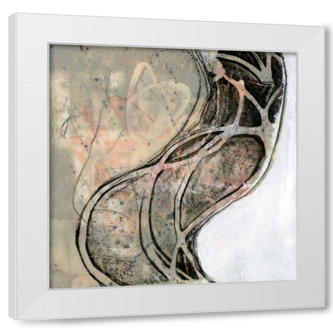 Wave Flux I White Modern Wood Framed Art Print by Goldberger, Jennifer