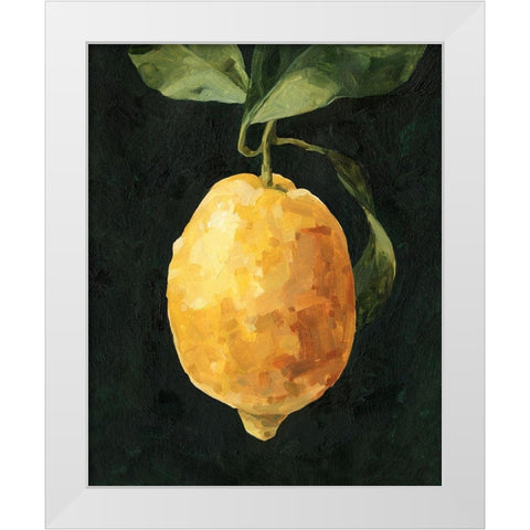Dark Lemon I White Modern Wood Framed Art Print by Caroline, Emma