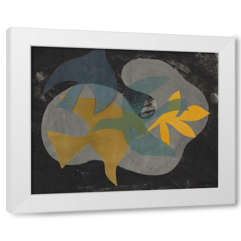 Dove Composition III White Modern Wood Framed Art Print by Delamater, Rob