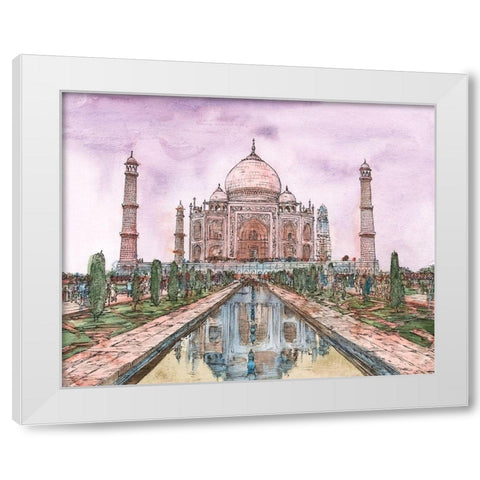 Dreaming of India II White Modern Wood Framed Art Print by Wang, Melissa