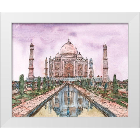 Dreaming of India II White Modern Wood Framed Art Print by Wang, Melissa