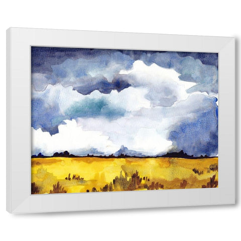 September Sky Studies II White Modern Wood Framed Art Print by McCreery, Paul