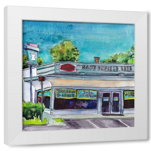Urban Study I White Modern Wood Framed Art Print by McCreery, Paul