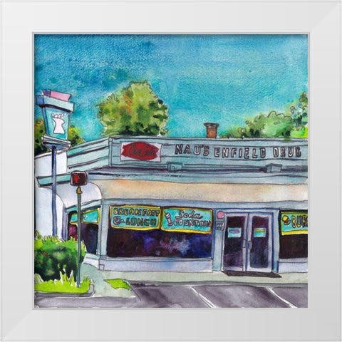 Urban Study I White Modern Wood Framed Art Print by McCreery, Paul