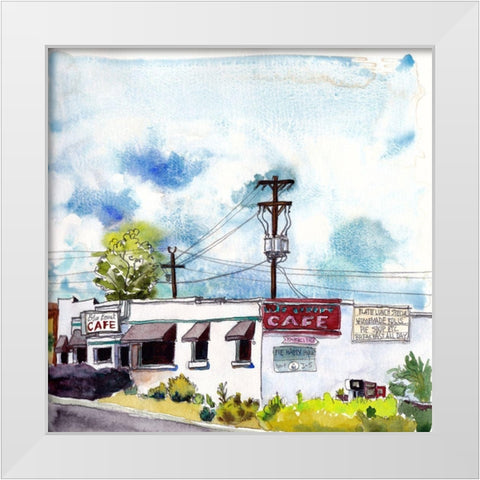 Urban Study II White Modern Wood Framed Art Print by McCreery, Paul