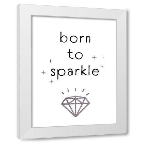 Shine Bright II White Modern Wood Framed Art Print by Barnes, Victoria