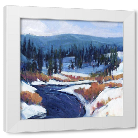 Mountain Creek II White Modern Wood Framed Art Print by OToole, Tim