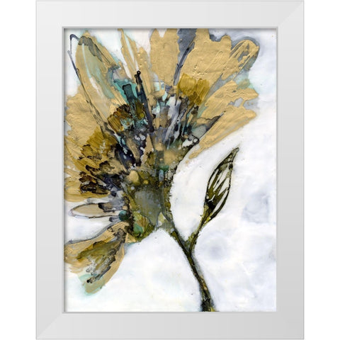Flower Alloy II White Modern Wood Framed Art Print by Goldberger, Jennifer