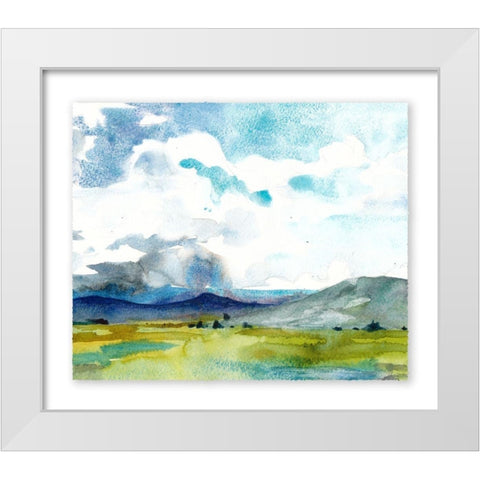 May Sky Studies I White Modern Wood Framed Art Print by McCreery, Paul