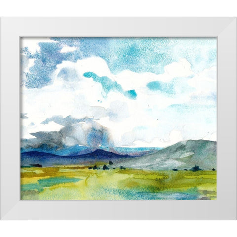 May Sky Studies I White Modern Wood Framed Art Print by McCreery, Paul