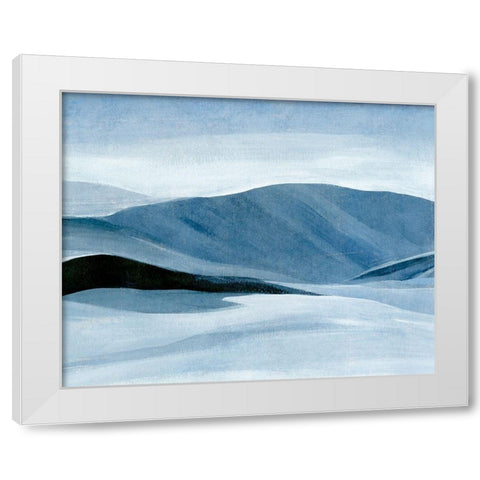Indigo Range I White Modern Wood Framed Art Print by Warren, Annie