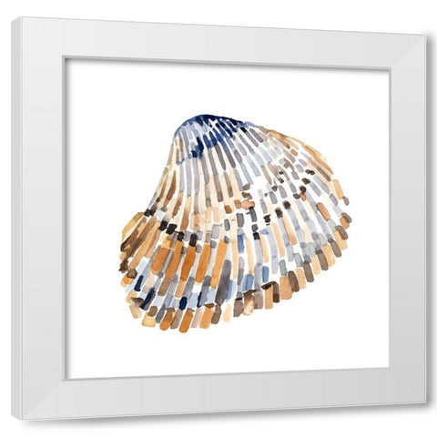 Simple Shells II White Modern Wood Framed Art Print by Caroline, Emma