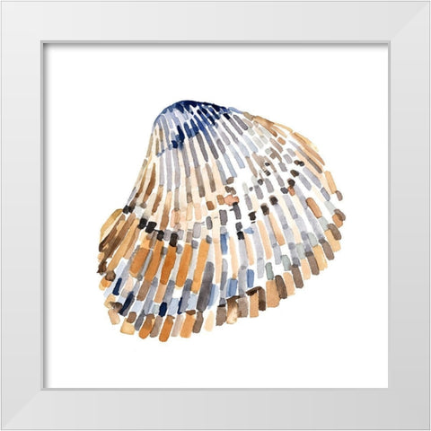 Simple Shells II White Modern Wood Framed Art Print by Caroline, Emma