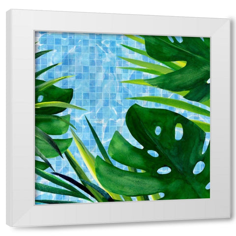 Poolside Shade II White Modern Wood Framed Art Print by Warren, Annie