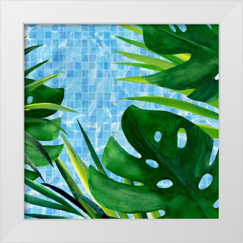 Poolside Shade II White Modern Wood Framed Art Print by Warren, Annie