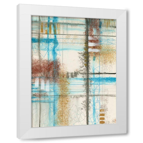 Primary Lineage III White Modern Wood Framed Art Print by Goldberger, Jennifer