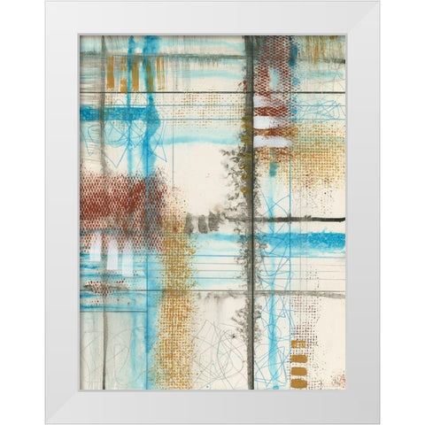 Primary Lineage III White Modern Wood Framed Art Print by Goldberger, Jennifer