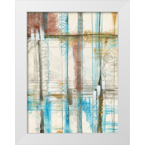 Primary Lineage IV White Modern Wood Framed Art Print by Goldberger, Jennifer